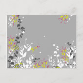 Postale Lime de la carte de place Écrite Vert/Rose Chaud F (Dos)