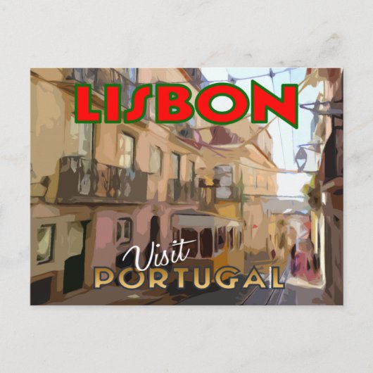 Postale Lisbonne, Portugal. Une carte de la série Visit... (Devant)