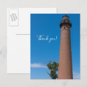 Postale Little Sable Point Light Carte de remerciement (Devant / Derrière)