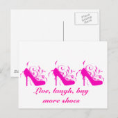 Postale Live, Rire, Acheter Plus De Chaussures Carte Posta (Devant / Derrière)