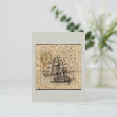 Postale Livraison vintage Et Carte (Debout devant)