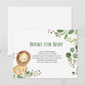 Postale Livres bébé Lion vert insérer carte (Devant / Derrière)