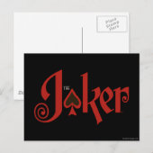 Postale Logo de la carte de jeu Joker (Devant / Derrière)