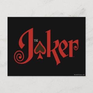 Postale Logo de la carte de jeu Joker