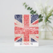 Postale Londres Angleterre Royaume-Uni Drapeau Ville Carte (Debout devant)