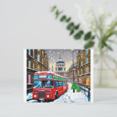 Postale Londres, hiver - Carte Noël 006 (Debout devant)