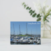 Postale Long Beach Lighthouse & Voiliers Carte postale! (Debout devant)