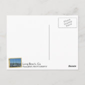 Postale Long Beach Lighthouse & Voiliers Carte postale! (Dos)