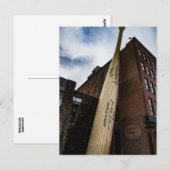 Postale LOUISVILLE KENTUCKY GIANT BASEBALL BAT Carte posta (Devant / Derrière)