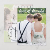 POSTALE LOVE ET MERCI CARTE POSTCARD (Devant / Derrière)