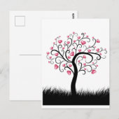 Postale Love Heart Tree Romantique pour Valentines Carte d (Devant / Derrière)