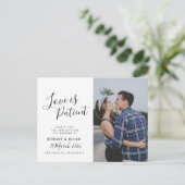 Postale LOVE IS PATIENT, script photo changer la carte de  (Debout devant)