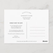 Postale Lovely Green Wedding Enregistrer La Date Carte Pos (Dos)