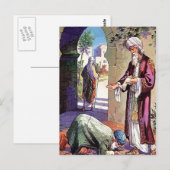 Postale Luc 7:40-50 Une histoire sur Pardonner carte posta (Devant / Derrière)