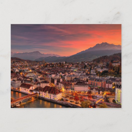 Postale Lucerne Suisse HDR Beaux-Arts Imprimer Carte posta (Devant)