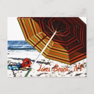 Postale "Lueur de parasol de plage", Jones Beach, NY Carte