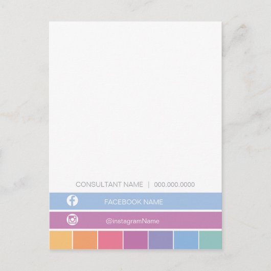 Postale LuLaRoe Merci / carte d'instruction de soins (Devant)