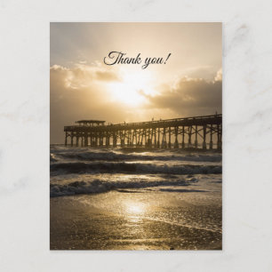 Postale Lumière dorée sur carte de remerciement Cocoa