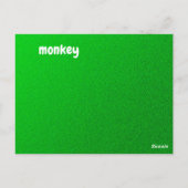 Postale m - carte flash de singe (Dos)