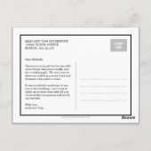 Postale M. & Mme Mariage Carte de remerciements - Plum (Dos)