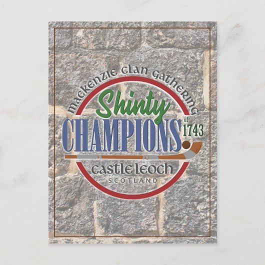Postale MacKenzie Rassembler Shinty Outlandish Carte posta (Devant)