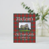Postale MacLean's Old Duart Castle Coffee Co. Carte postal (Debout devant)