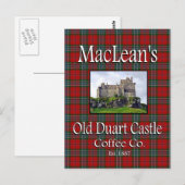 Postale MacLean's Old Duart Castle Coffee Co. Carte postal (Devant / Derrière)