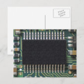 Postale Macro photo du composant de carte de circuit (Devant / Derrière)