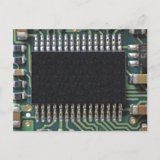 Postale Macro photo du composant de carte de circuit (Devant)