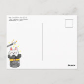 Postale Magicien Rabbit Carte Bande Magique Spectacle Anni (Dos)