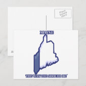 Postale Maine, Le Chemin À Suivre Devrait Être © Carte Pos (Devant / Derrière)