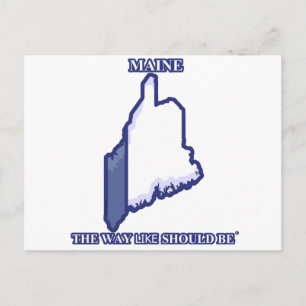 Postale Maine, Le Chemin À Suivre Devrait Être © Carte Pos