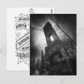 Postale Maison des secrets, carte du Cabinet (Devant / Derrière)