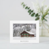 Postale Maison traditionnelle en bois à Bayern carte posta (Debout devant)