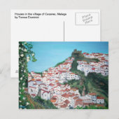 Postale Maisons dans le village de Casares, Malaga Carte p (Devant / Derrière)