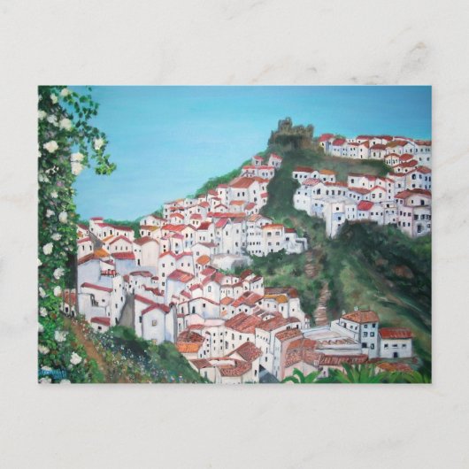 Postale Maisons dans le village de Casares, Malaga Carte p (Devant)