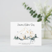 Postale Majestic Mountain Forest Carte de Noël (Debout devant)