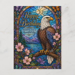 Postale Majestueux Carte d'Anniversaire en Verre Cathédral