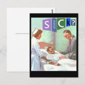 POSTALE MALADE ? OBTENEZ LA CARTE POST BIEN (Devant / Derrière)