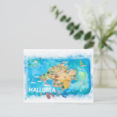 Postale Mallorca Espagne Carte illustrée avec des monument (Debout devant)