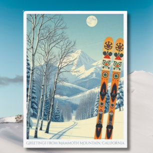 Postale Mammoth Mountain California vacances ski Carte pos