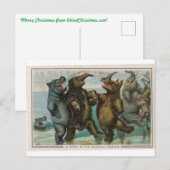 Postale Mammouths de la carte de Noël (Devant / Derrière)
