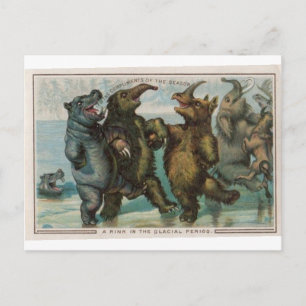Postale Mammouths de la carte de Noël