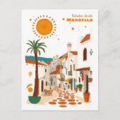 Postale Marbella Espagne vacances méditerranéenne Carte po (Devant)