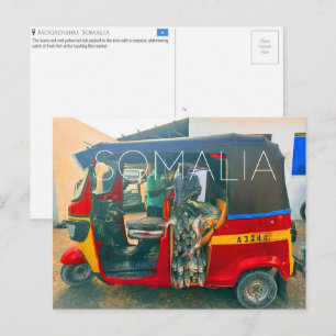 Postale Marché aux poissons, Mogadiscio, Somalie Carte pos