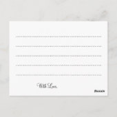 Postale Mariage Avis Carte Fête Éclats Rouge (Dos)