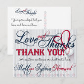Postale Mariage de baseball Carte de remerciements 2b HOWA (Devant / Derrière)