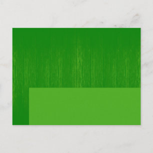 Postale Mariage de céréales vertes/vertes en bois Carte de