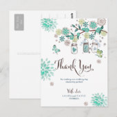 Postale Mariage de Jardin dans des Pots Mason | Carte de R (Devant / Derrière)