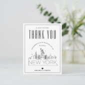 Postale Mariage de New York | Merci de venir ! Carte posta (Debout devant)